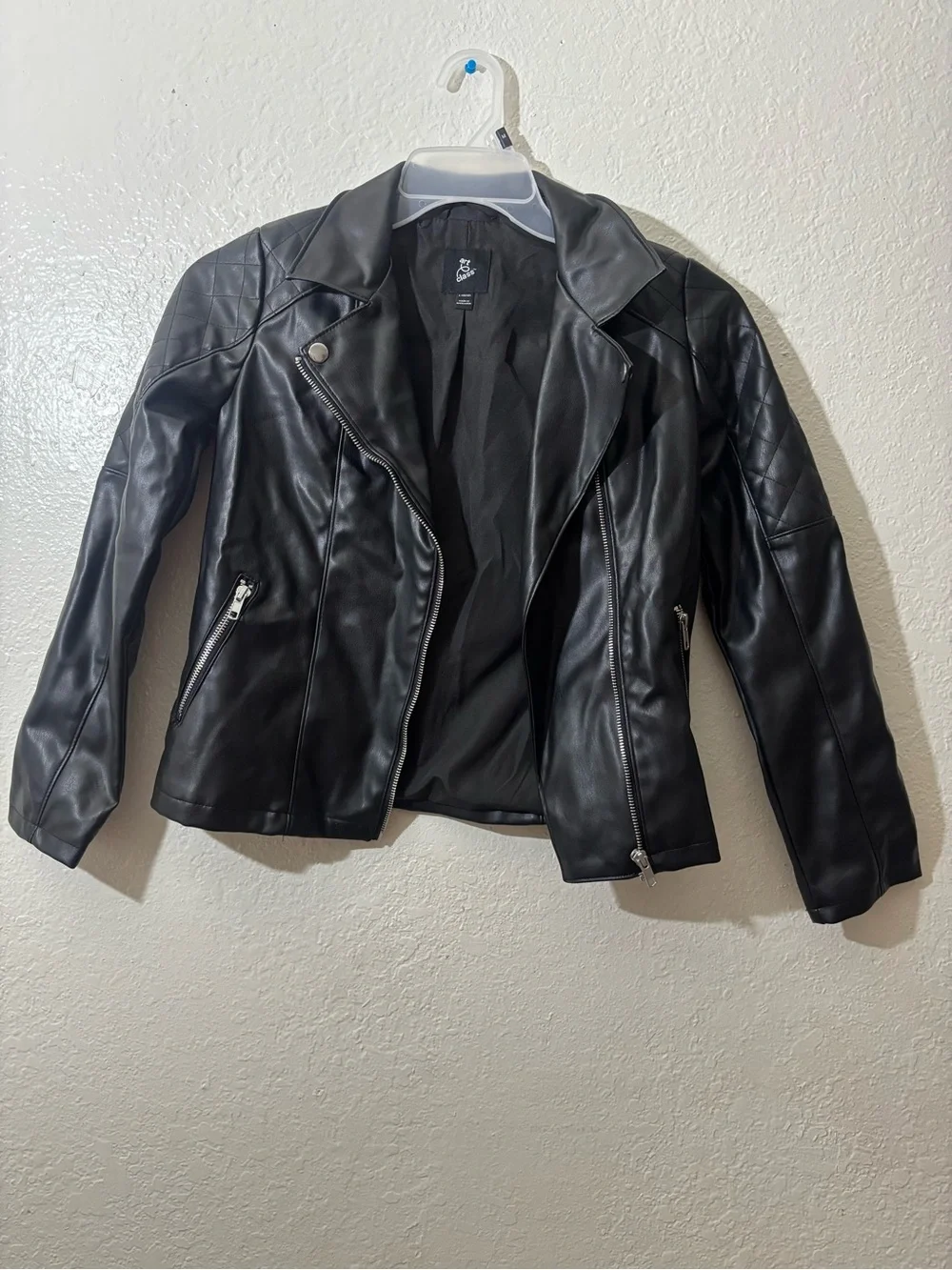 Art ClassBlack Faux Leather Moto Jacket - kids